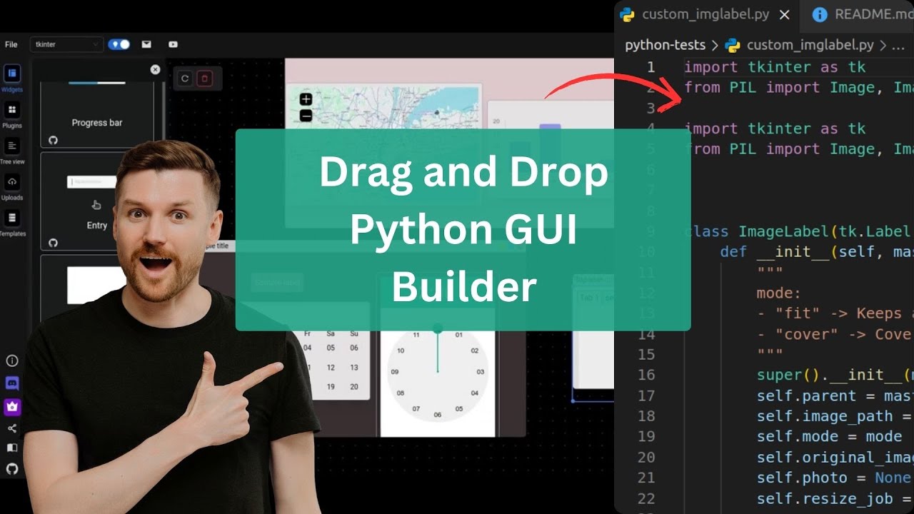 Use a Drag & Drop Editor to Make Tkinter Python GUI Applications | PyUiBuilder | Python GUI Tutorial
