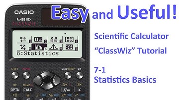 ClassWiz Calculator Tutorial - Stasitics 7-1 Statistics Basics