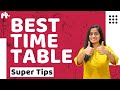 Best Time Table for students | Super Tips | How to make a time table for studies