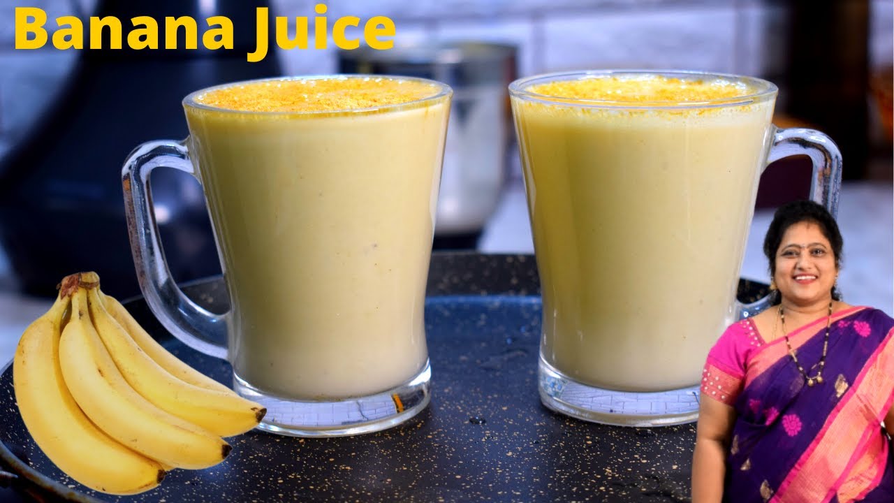 Banana Juice Home made fresh chakkarakeli juice YouTube
