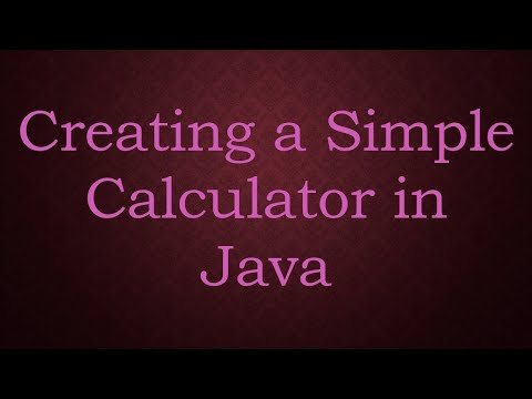 Creating a Simple Calculator in Java