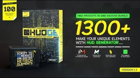 HUDGE Generator of Hi Tech Elements 1300+ UI HUD » Free After Effects Templates Premiere Pro