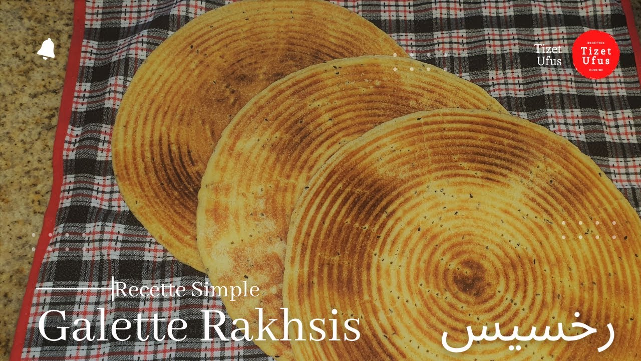Recette rapide du célèbre pain Rakhsis 😍 (Aghroum,Galette Algérienne, Kesra)