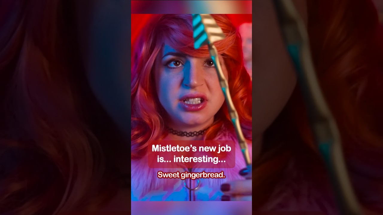Mistletoe's new job is... interesting... #asmr #shorts