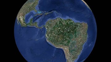 Planet Earth globe animation, rotation 360 degrees,  inclination 23,5 degrees, Freeware