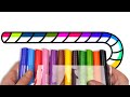 Candy  and Marker Pencil Coloring / Akn Kids House