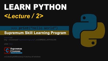 Python Lecture 2 | Learn SQL | Supremum Skill Learning Program | IIT JAM | GATE | CUET