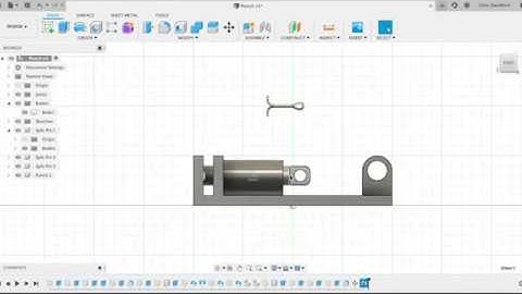 5. FUSION 360 - Creating mechanical models - Join components with slider motion