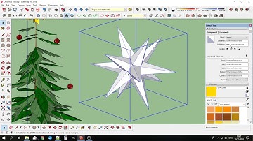 Decorate a Christmas Tree in SketchUp with the Dodecahedron extension.