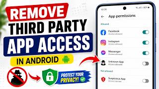 How To Remove Third Party App Access in Android | Remove Google Account App Access