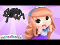 Rapunzel is SCARED of the Spider ! Be Brave, Princess – Overcoming fears for Kids  | Increditales