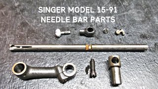 SINGER MODEL 15-91 HOW TO REMOVE, INSTALL, SET HEIGHT OF NEEDLE BAR