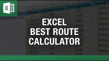 Best Driving Route Planner in Excel