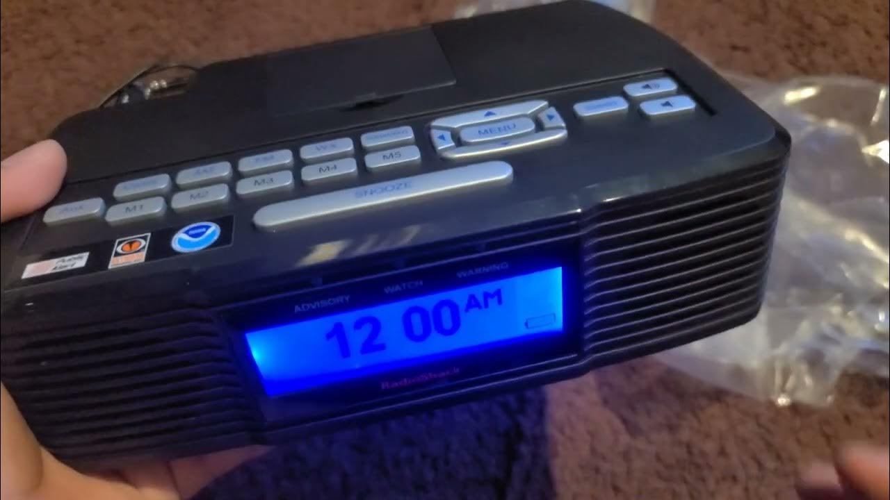 Unboxing my NEW NOAA Weather Radio Radioshack 12519! YouTube