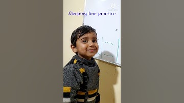 Sleeping line practice |standing line | 2-3 साल के बच्चे को लिखना कैसे सिखाए | Teaching how to write