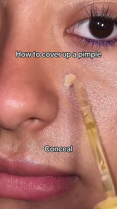 How to cover up a pimple! #pimple #makeuphacks #IPSY