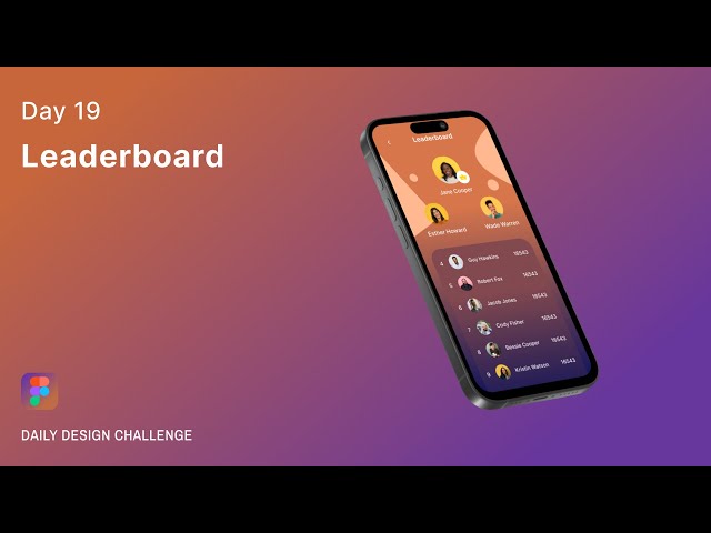 Leaderboard App UI