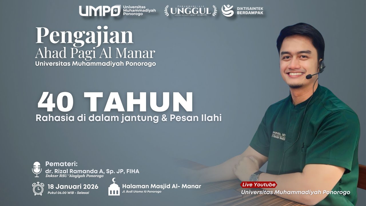 dr. Rizal Ramanda, Sp. JP, FIHA., AIFO-K 40 tahun : Rahasia di dalam jantung & Pesan Illahi