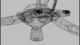 Flying Suzanne Wireframe