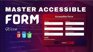How to Build a 100% Accessible Form with HTML, CSS & JavaScript