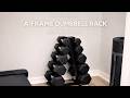 Space saving Dumbbell Rack for my Home Gym
