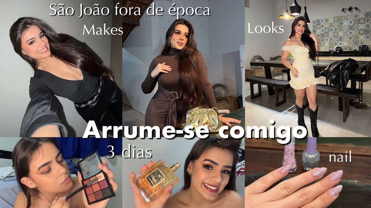 ARRUME SE COMIGO PARA FESTA JUNINA| 3 dias de São joão fora de época🎉🌵