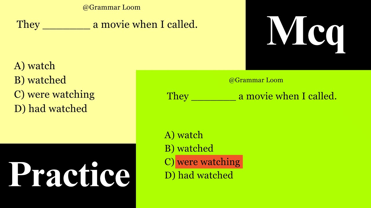 English Grammar Mcq For Practice - YouTube