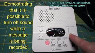 AT&T 1740 Digital Answering System  product review