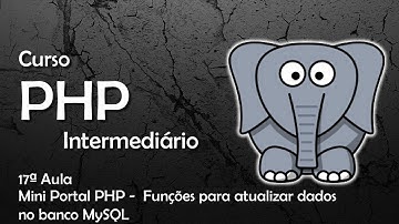Como Criar um Site em PHP - Funções para atualizar dados  no banco MySQL - Curso de PHP  #17