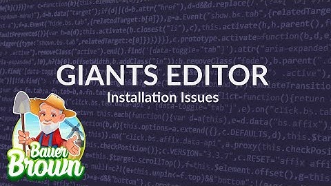 Giants Editor Installation Issues
