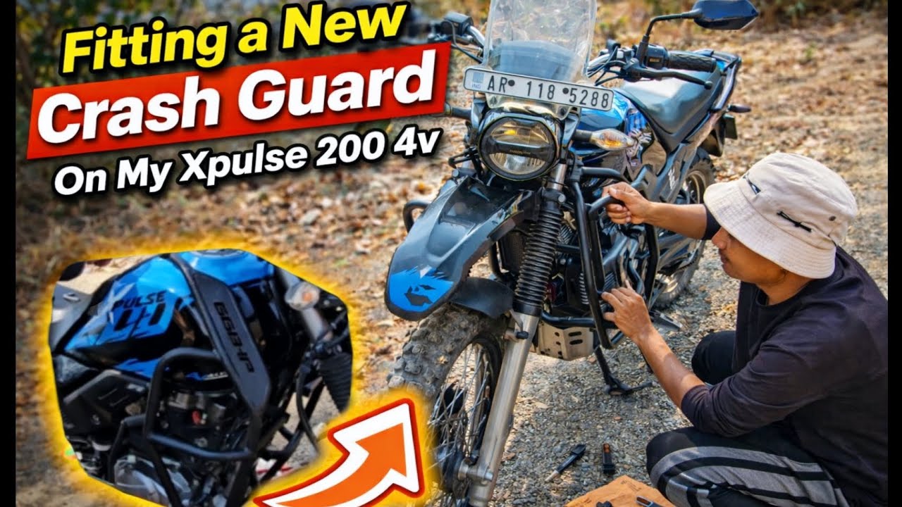 Self Modification New Crash Guard On My Xpulse 200 4v🔥|| 66BHP Crash Guard On My Bike @gowangwangsu