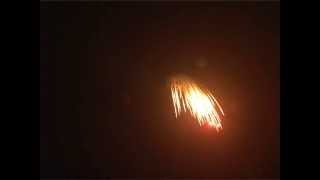 6'' gold crown waterfall to red glittering horse tail