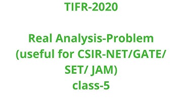 TIFR-2020-Real Analysis-Problem-5
