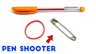 🔥 Amazing Pen Shooter Trick 😱 | Easy DIY Pen Gun Tutorial