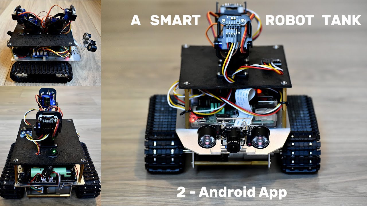 A Homemade Raspberry Pi Smart Tank Robot - 2 - Android app