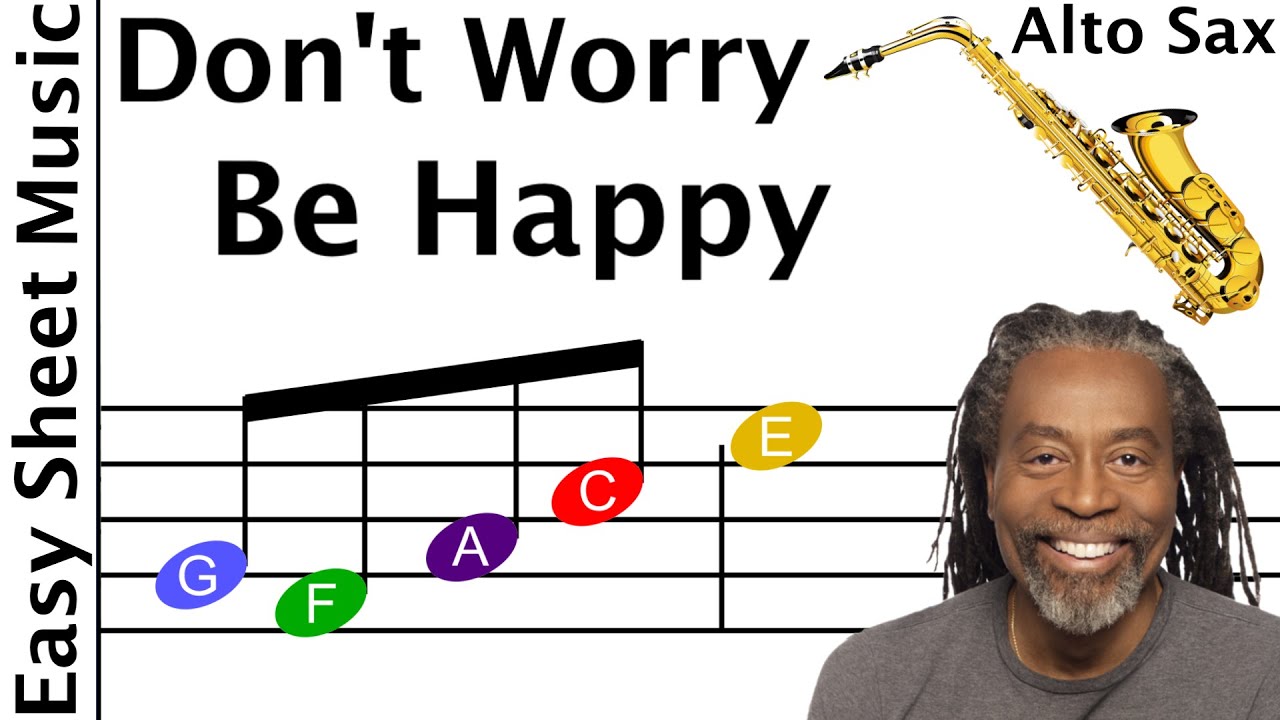 Bobby McFerrin Don't Worry, Be Happy Sheet Music (Alto Saxophone