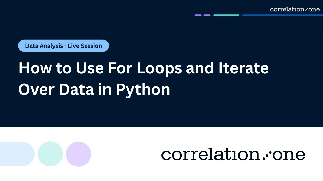 How to Use For Loops and Iterate Over Data in Python