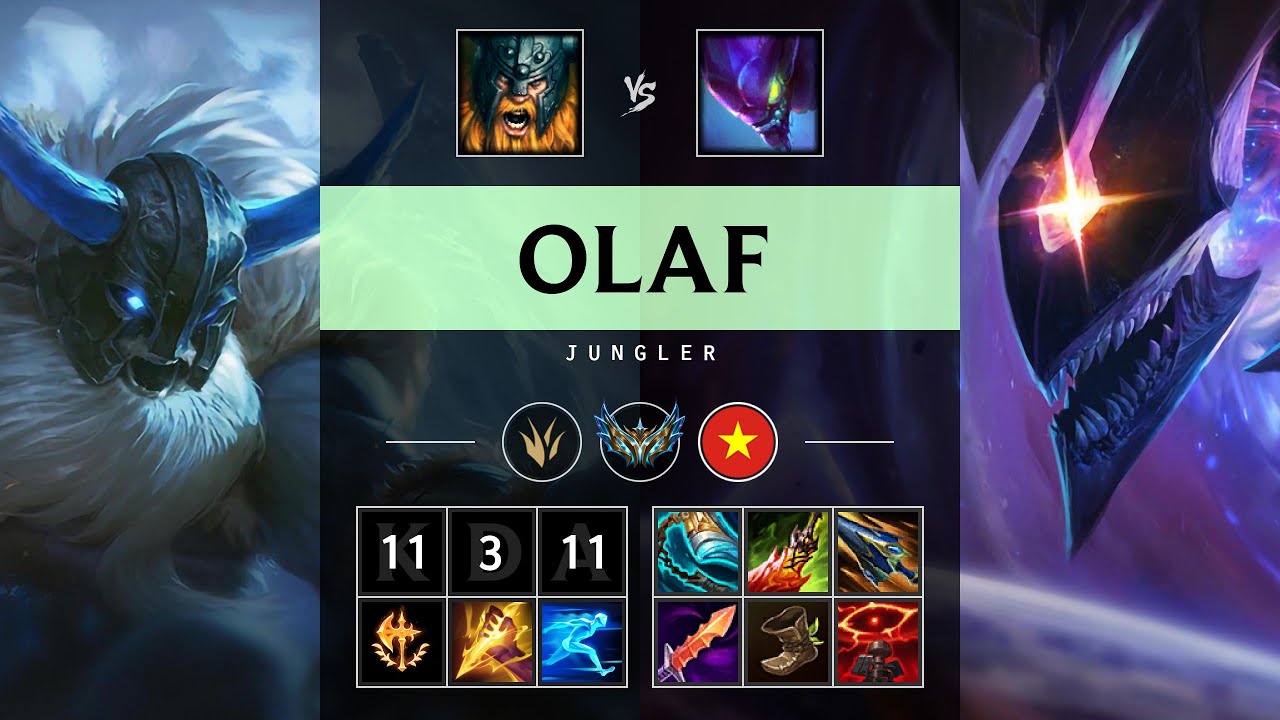 Olaf Jungle vs Kha'Zix - VN Challenger Patch 25.14
