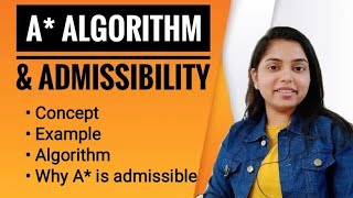 A* Algorithm | Example | Artificial Intelligence | Admissibility of A* | AI - Kanika Vats