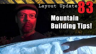 Model Mountain Building Tips. Hydrocal is my friend. Model Railroad Update 83.