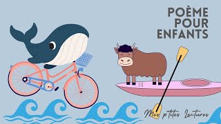 🐳Une baleine à bicyclette - Poésie