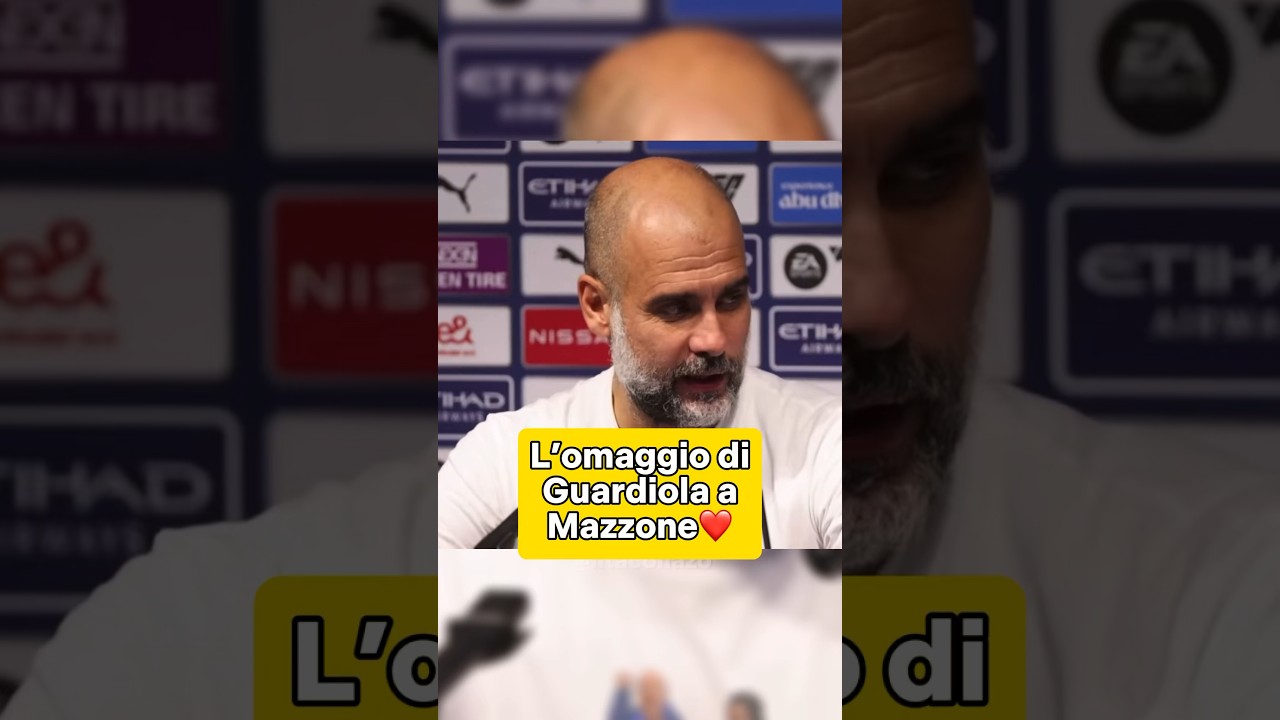 L’omaggio di Guardiola a Mazzone❤️ 