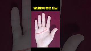 초,중년은 힘들더라도 말년운은 좋은 재물운이 있는 손금 #손금 #재물운 #금전운 #말년운