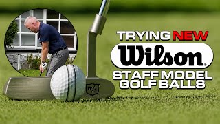 Testing the new WILSON staff model balls! #golf #golfer #golfballs #golfnetwork #golftesting #pga