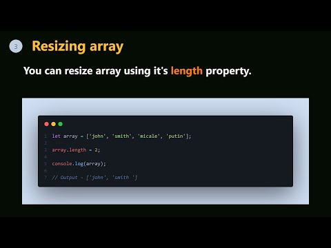 How to resize array in JS | Js | JavaScript | Sinhala short dev | #shorts  🆕