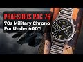 Praesidus PAC 76 Pilot Asymmetrical Chronograph // New Vintage Military Watch In Review