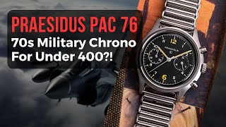 Praesidus PAC 76 Pilot Asymmetrical Chronograph // New Vintage Military Watch In Review