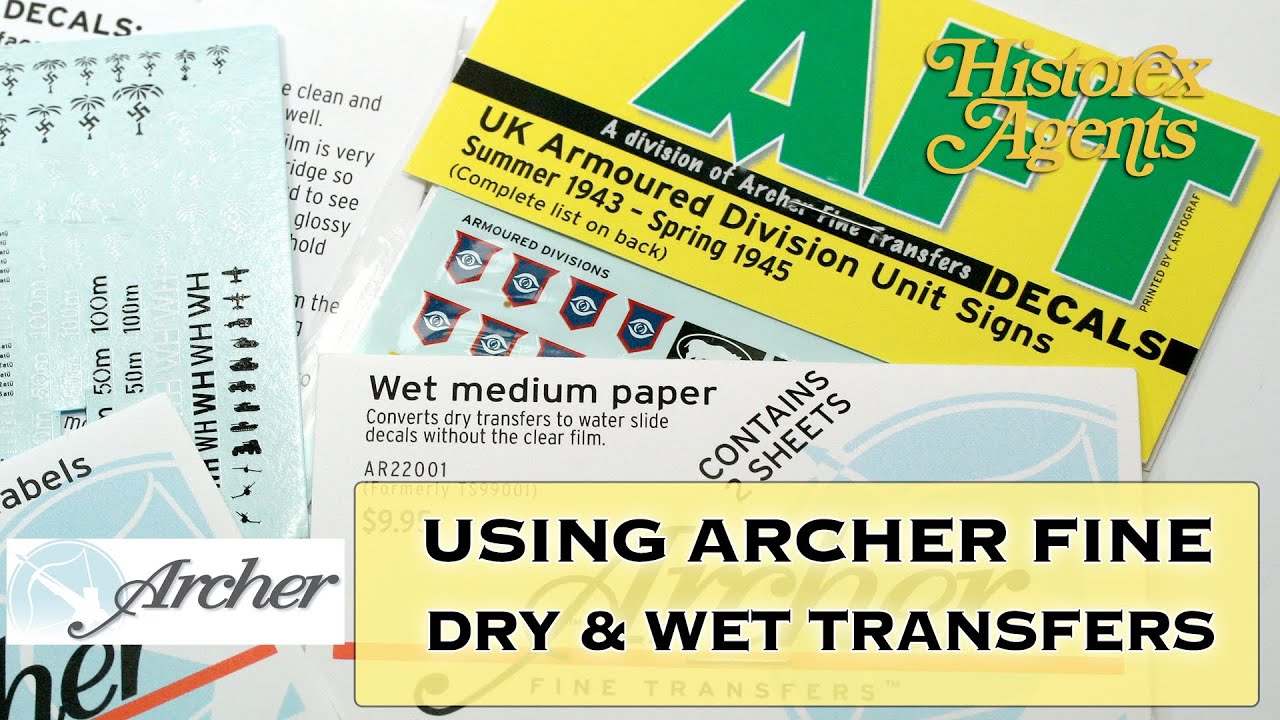 Using Archer Fine Dry & Wet Transfers YouTube