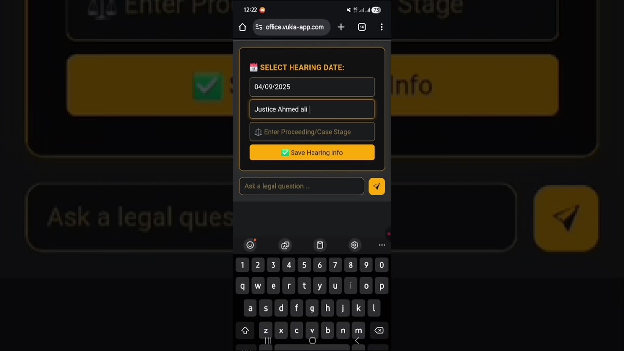 How to Manage Hearings in Vukla App | Digital Case Diary for Lawyers