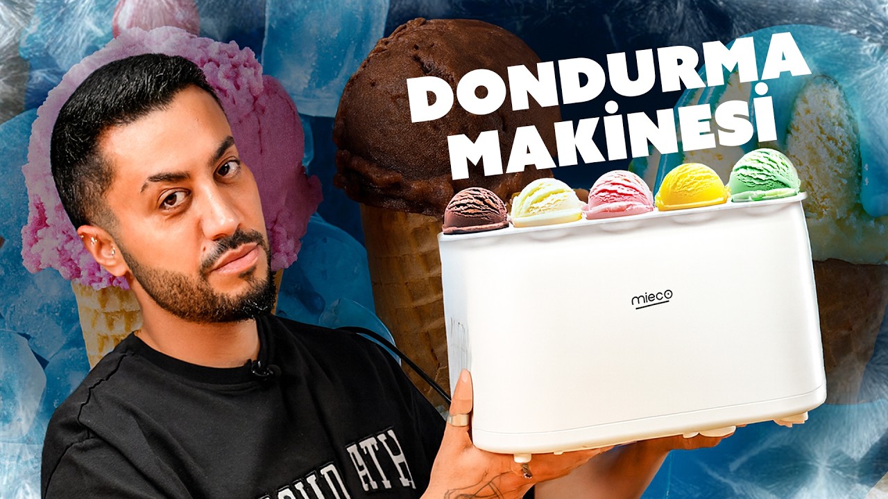 1 SAATTE DONDURMA YAPABİLEN HARİKA DONDURMA MAKİNESİ !!